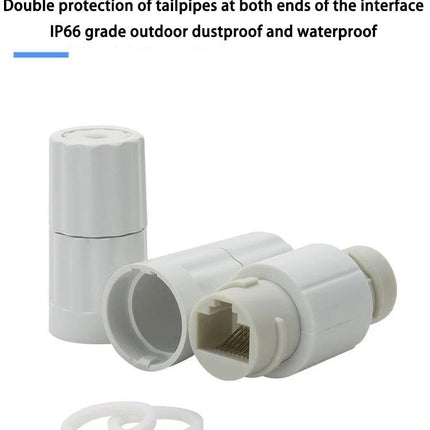 Waterproof Heavy Duty RJ45 Ethernet Cable Extender Jonit Connects CCTV Camera - Polar Tech Australia