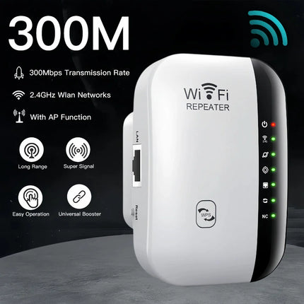 WIFI Signal Amplifier Wifi Repeater Range Extender 300mbps Multifunction - Polar Tech Australia