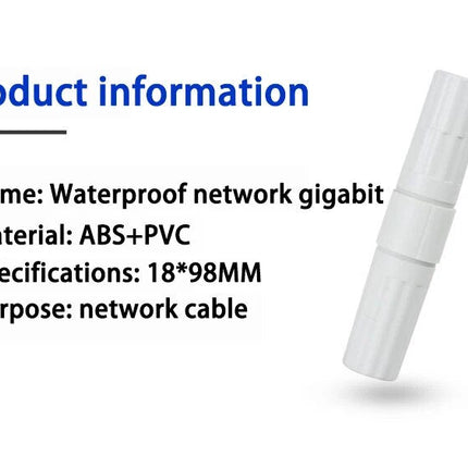 Waterproof Heavy Duty RJ45 Ethernet Cable Extender Jonit Connects CCTV Camera - Polar Tech Australia