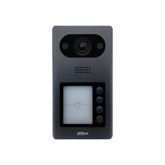 [DHI-VTO3211D-P4-S1] Dahua IP Video 4 Button Black Residential Intercom Door Station with 2MP Camera and Card Reader IP65 IK08