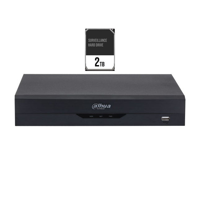 [XVR5108HS-4KL-I3/2TB] Dahua WizSense Series Penta-Brid 8 Channel XVR 1 HDD Bay installed with 2TB HDD