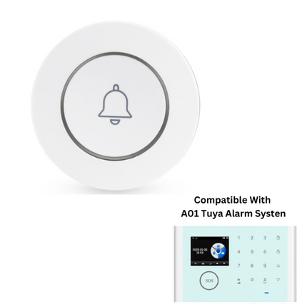 [A07] 433Hz Battery Powered Wireless Door Bell For A01 TUYA Alarm System - Polar Tech Australia