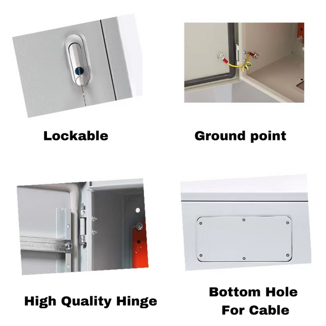 Electrical Enclosure CCTV/Alarm Security Equipment Lockable Safe Metal Box Wall Mount - Polar Tech Australia