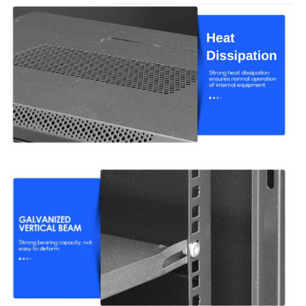 [Assembled] 6U 9U 12U Heavy Duty Network Server CCTV PoE Switch Wall Mount Cabinet Rack Lockable Enclosure - Polar Tech Australia