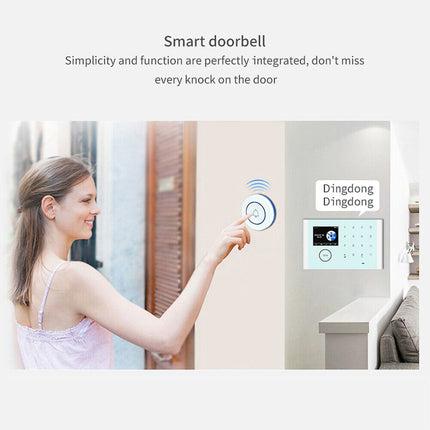 [A07] 433Hz Battery Powered Wireless Door Bell For A01 TUYA Alarm System - Polar Tech Australia