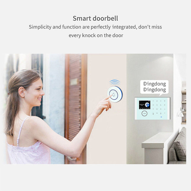 [A07] 433Hz Battery Powered Wireless Door Bell For A01 TUYA Alarm System - Polar Tech Australia
