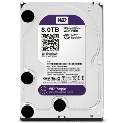 Western Digital WD 8TB Purple Surveillance Hard Drive - Polar Tech Australia